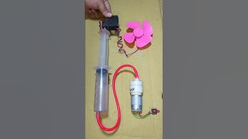 How I Generating Electricity Using Air Pump & Gear Motor Generator _ DC Motor #dcmotor #tech #shorts
