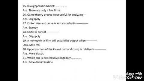 economic MCQ for vnsgu most imp mcq sem 2 fybcom sem 2 MCQ economic English medium #vnsgu #sem2