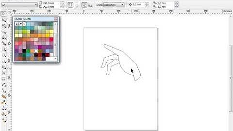 Illustrated a hand for cartoon or comic with CORELDRAW #1