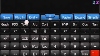 Calculator Infinity (∞) Tutorial - Solve Equation(s) in Algebra Mode screenshot 3