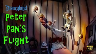Peter Pan&#39;s Flight On Ride Low Light 4K POV Disneyland 2023 06 02