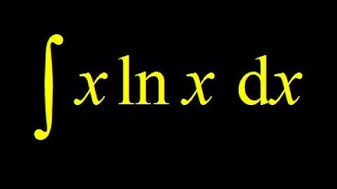 Integral x*ln(x) integration by parts integral. Let u=ln(x), then apply integration by parts.