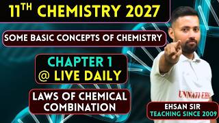 Class 11 Chemistry LIVE 🔴 | Mole Concept Chapter 1 | Day 12 | NEET/JEE Foundation | Ehsan Sir