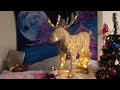 Новогодний светящийся  олень из проволоки. МК.  Christmas luminous deer made of wire.