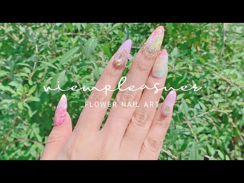 뷰확행 라이브 - 플라워 네일아트 / Flower nail art