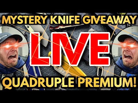 QUADRUPLE PREMIUM KNIFE GIVEAWAY LIVE! + KNIVES & KNONSENSE