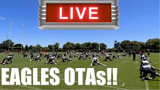 Eagles LIVE OTA Practice and Isaiah Rodgers on his Pick 6 + Jordan Davis, Nolan Smith and More!!