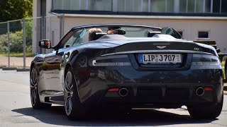 Aston-Martin DBS Volante |Start up  Acceleration|| Lovely sound!