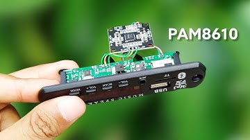Mini Amplifier PAM8610 with MP3 Bluetooth | Powerful Bass
