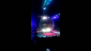 Bike Stunt Rider Plunges During Circus Globe Death Show