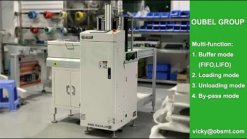 Multi-function Automatic PCB Magazine Buffer PCB loader unloader conveyor for reflow oven AOI.