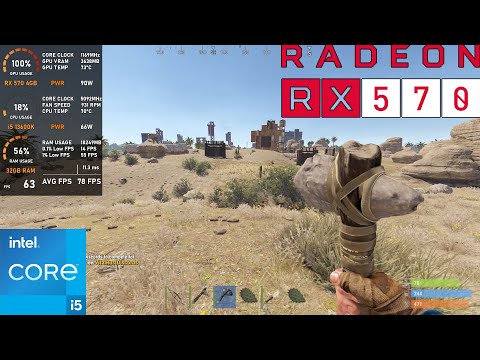 RX 570 4GB | Rust - 1080p (tested in 2023)