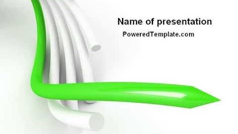 3D Abstract Tubes PowerPoint Template by PoweredTemplate.com