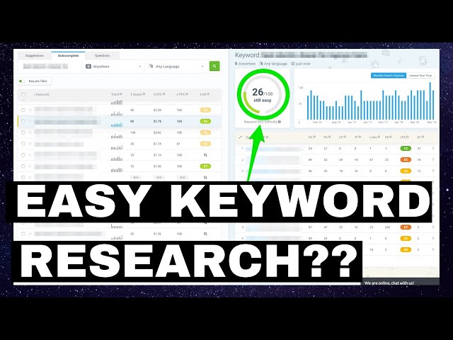 Real-Time Keyword Research - KWFinder Demo for Keyword Golden Ratio