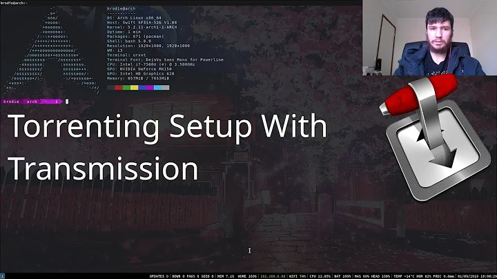 Torrenting Setup With Transmission