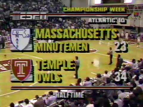 UMass at Temple, 1990 A10 Final, 3.8.90 - YouTube