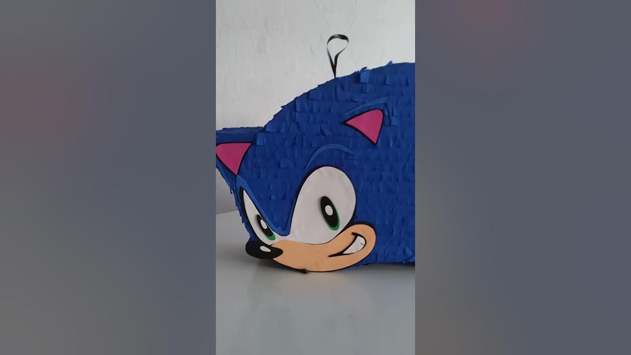 Como hacer una PIÑATA de SONIC ! Fácil Y RAPIDO #DIY #SONIC #sonicmovie 