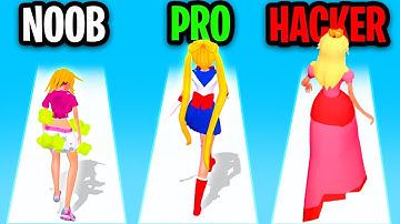 NOOB vs PRO vs HACKER In MAKEOVER RUN! (MAX LEVEL MIRACULOUS LADYBUG SKIN!?)
