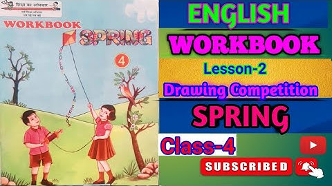 Lesson-2 Drawing Competition Workbook Spring Class-4 #english #viralvideo #school