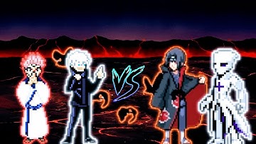 Limitless Gojo & Sukuna 1.6.1 VS Itachi S1 OP & Aizen Sosuke(All Form) in Jump Force Mugen