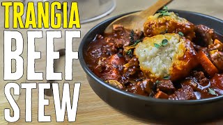 Trangia Cooking, Beef Stew & Dumplings