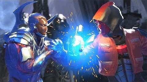 INJUSTICE 2 - ALL RED HOOD vs BLUE BEETLE DIALOGUE!!! "You