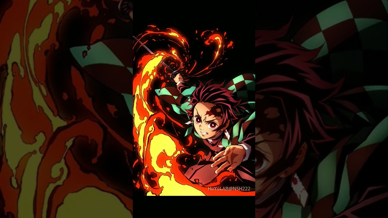 When nezuko supports Tanjiro in her box while he is fighting demons 