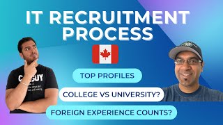 Canadian IT recruiter answered major questions of International Students | Don't make these mistakes