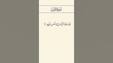 سورة التين - بصوت الشيخ سعود الشريم