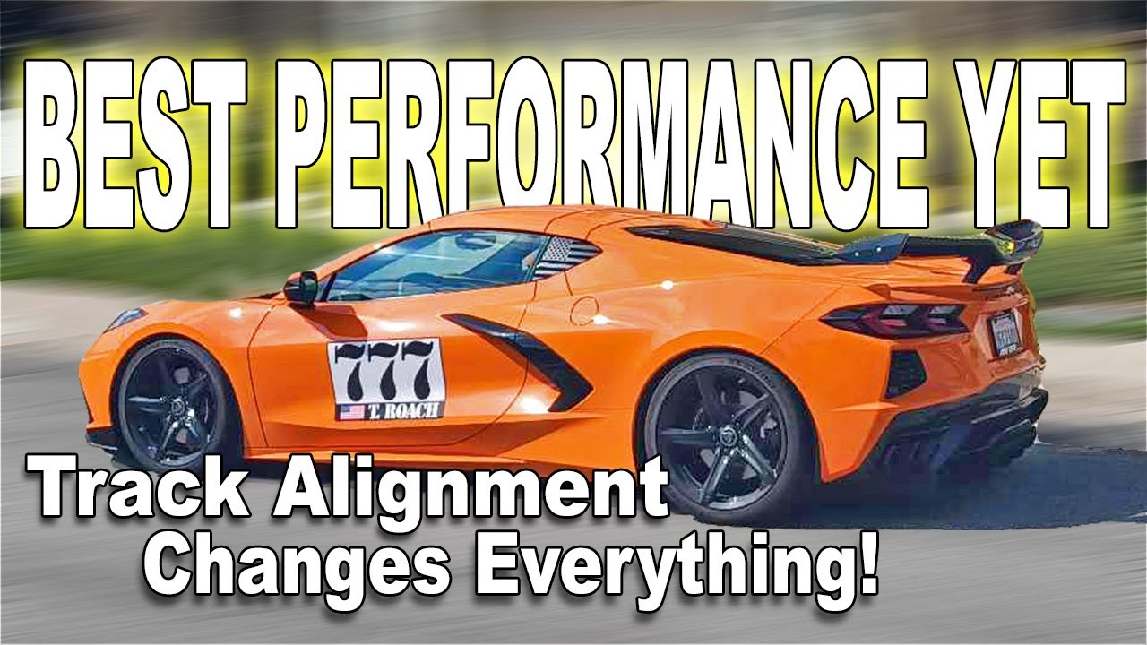 C8 Corvette Track Alignment Improves Everything. Corner Exit Autocross ...