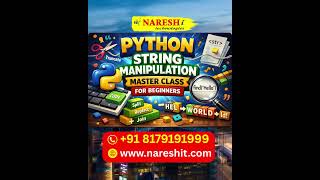 No 1 Python String Manipulation Master Class for Beginners | Python for Beginners | AI Jobs 2026.