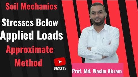 Stresses Below Applied Loads || Approximate Methods || Prof. Md. Wasim Akram