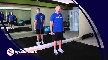 Creates great leg strength and arms... DB Alternating Forward-Lunge/Hammer Curl