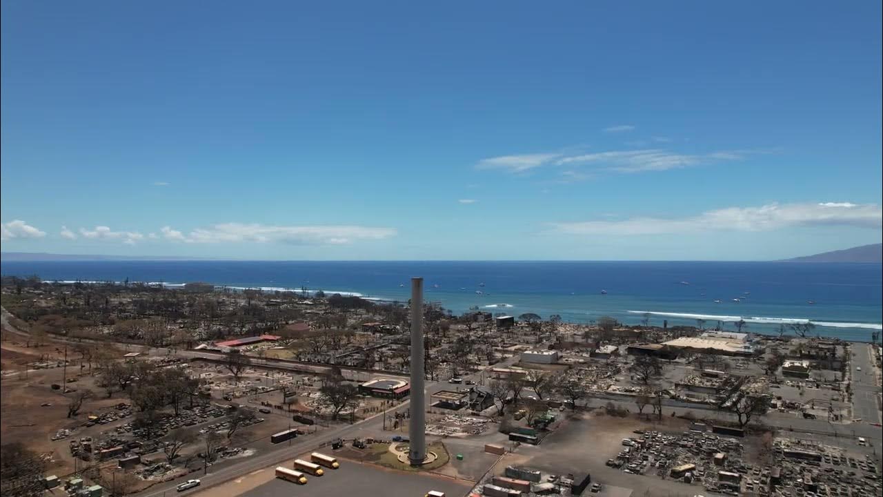 4K drone footage Lahaina West Maui August 11th 2023 - YouTube