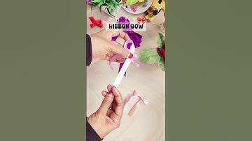 Easy Bow Making Tutorial | DIY Ribbon Bow in 1 Minute #shorts #youtubeshorts #fyp