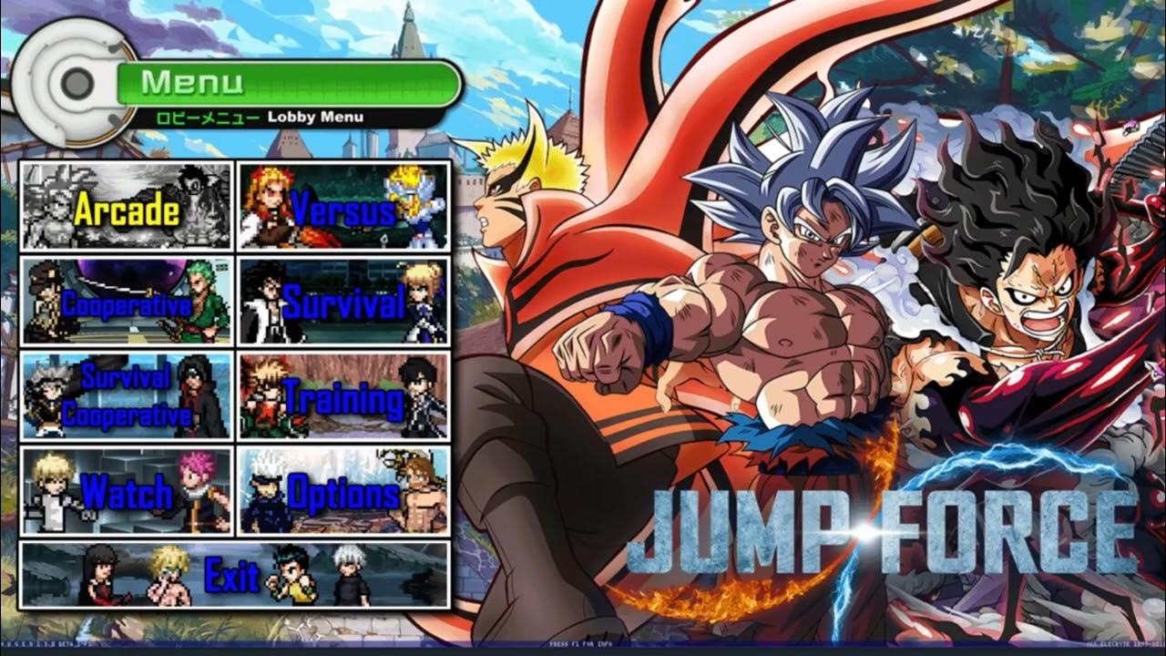 Jump force mugen на андроид. Jump Force Mugen v10. Джамп Форс муген в9. Jump Force Mugen v7. Mugen Jump Force 7.