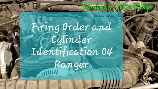 Firing Order and Cylinder Identification 04 Ford Ranger 3.0L