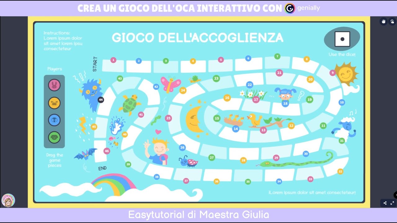 Gioco dell'oca virtuale - La Salamandra Baby