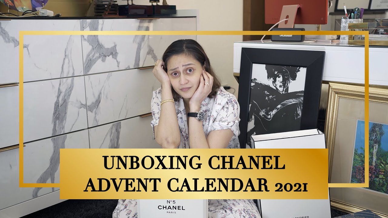 chanel calendar gift box