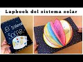 Proyecto escolar sistema solar hecho en cartulina  lapbook