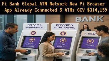 🚀💳 Pi Bank GLOBAL ATM Network 🌍 LIVE! 5 ATMs Already Connected At GCV💰$314,159 | New Pi Browser App🚀