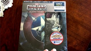 Captain America Civil War Best Buy Exclusive Steelbook | Digital Copy Giveaway Contest
