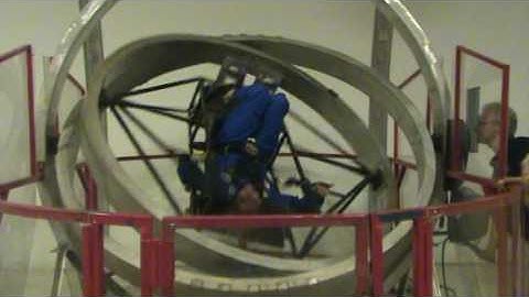 Joan Soldano on Multi-Axis Trainer at Space Camp