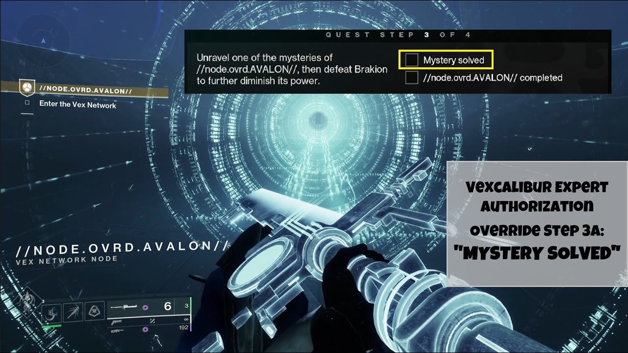 Vexcalibur Expert Authorization Override Step 3 Mystery Solved - YouTube