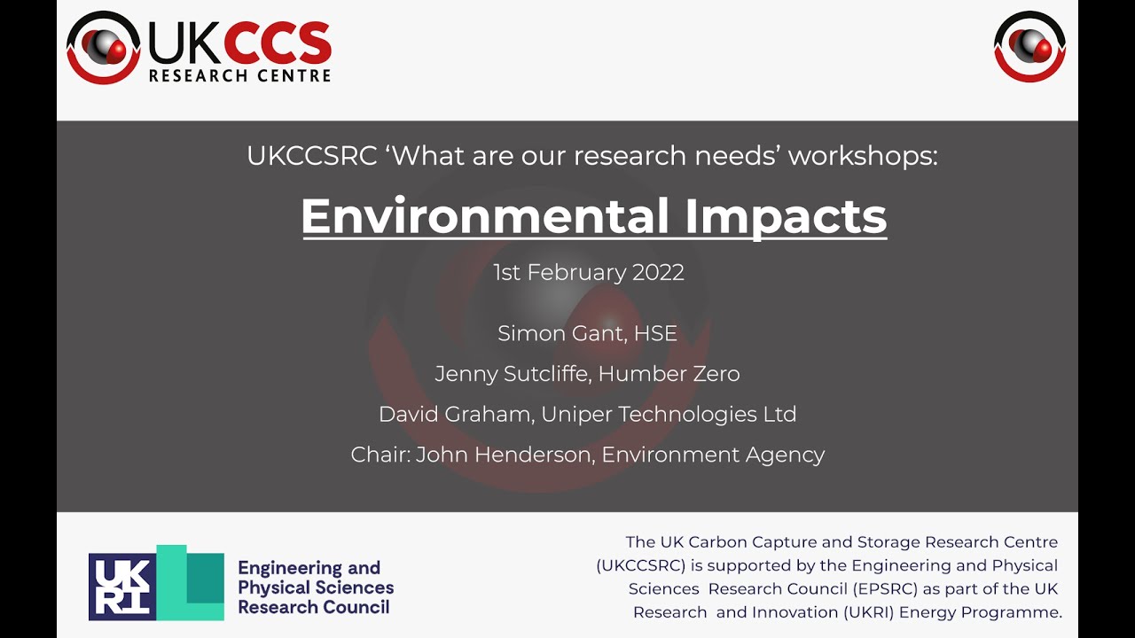 UKCCSRC - Carbon Capture & Storage (CCS) Discussion panel – CCS in the UK:  Moving forward (Part 3) - April 2016 Manchester Biannual - UKCCSRC