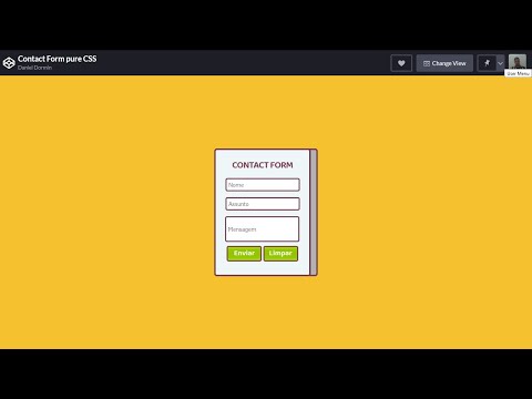 Demonstração de botões em CSS