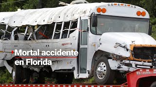 ¡Tragedia en Florida! Un autobús con protagonizó un accidente y ocho MEXICANOS perdieron la vida