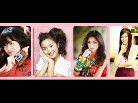 4 beautiful asian girl (kim chiu,ariel lin,geun yo...