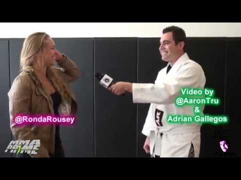 Ronda Rousey Busts Reporter's Balls