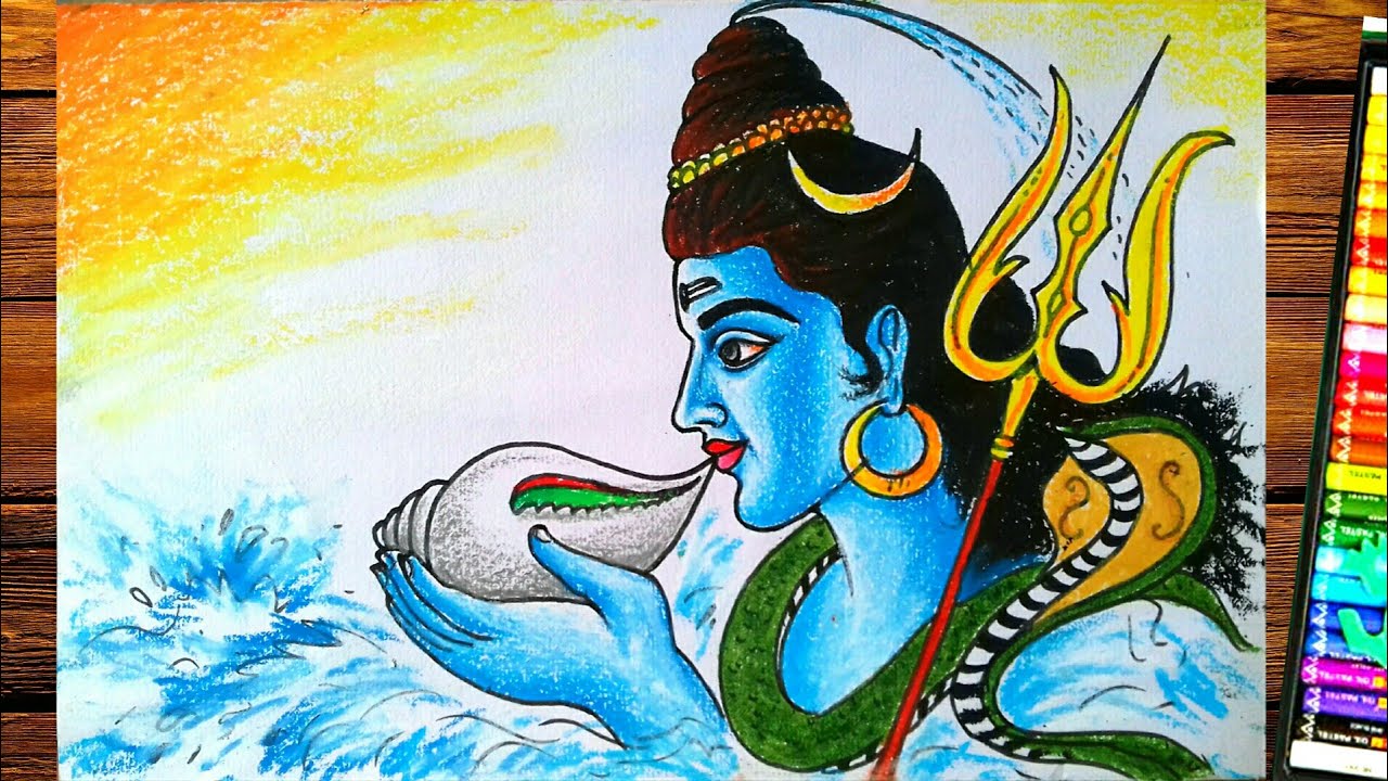 Shivratri special Trishul Damru Drawing.. check out this video full  tutorial link in Bio 🤗❤️... . . . . . #mahashivratri #shivarat... |  Instagram